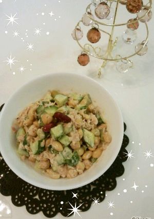 きゅうりとお豆のツナサラダ☆-レシピのメイン写真