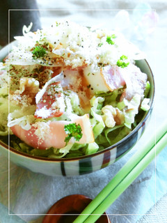 ベーコン・レタス・温泉卵のハーブ塩丼-レシピのメイン写真