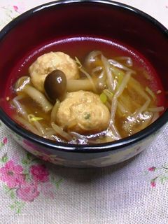 中華風鶏団子スープ-レシピのメイン写真