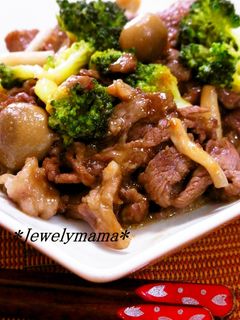 *牛肉とブロッコリーの中華炒め*-レシピのメイン写真