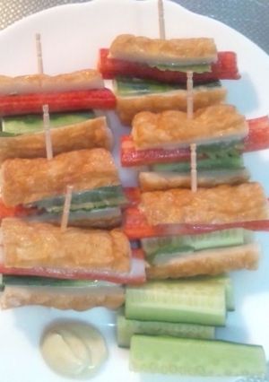 きゅうりとカニカマのちくわ巻き-レシピのメイン写真