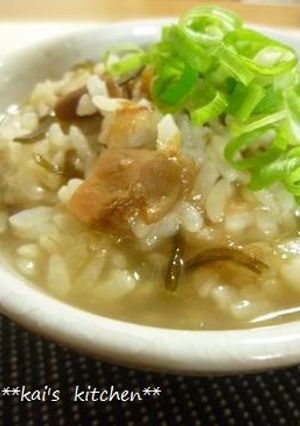 お手軽♪梅こんぶ雑炊-レシピのメイン写真
