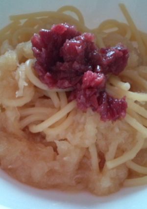 フライパン１つで！簡単☆みぞれ梅パスタ-レシピのメイン写真
