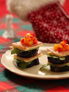 クリスマスに♪カラフルなすのミルフィーユ-レシピのメイン写真