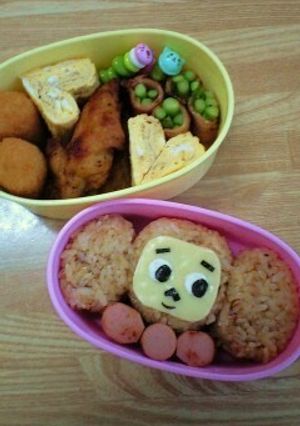 キャラ弁★チェブラーシカ★おかかおにぎり-レシピのメイン写真