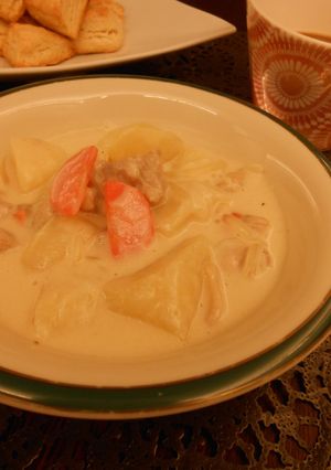 鶏肉とじゃがいものクリームシチュー-レシピのメイン写真