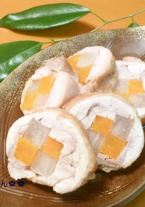鶏の市松煮-レシピのメイン写真