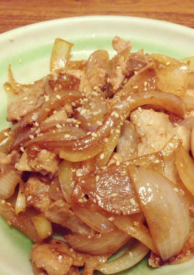 豚肉と玉ねぎのオイスターソース炒め-レシピのメイン写真