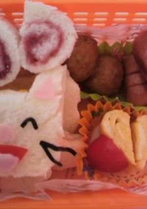 可愛いノンタンサンドウィッチ-レシピのメイン写真