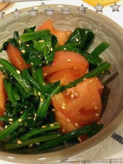 ほうれん草とトマトの中華和え-レシピのメイン写真