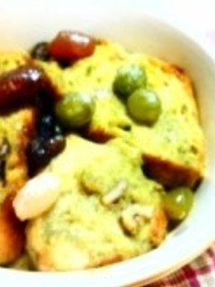 抹茶と甘納豆の和風パンプディング:)◎-レシピのメイン写真