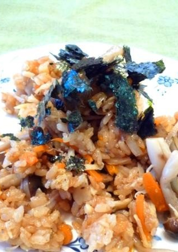 シメジとごぼうの炊き込み味噌おこわ-レシピのメイン写真