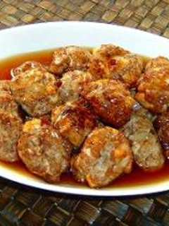 厚揚げ入り肉団子のあっさりあんかけ-レシピのメイン写真