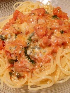 ゴルゴンゾーラのトマトパスタ-レシピのメイン写真