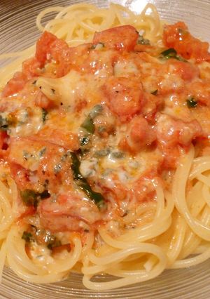 ゴルゴンゾーラのトマトパスタ-レシピのメイン写真
