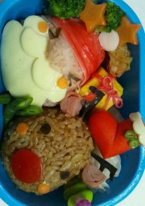 クリスマスのキャラ弁-レシピのメイン写真