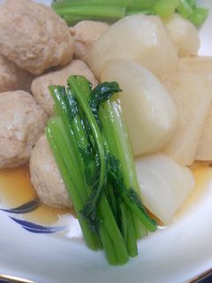 鶏肉団子とかぶの煮物-レシピのメイン写真