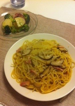 ベーコンときのこの和風スパゲッティ-レシピのメイン写真