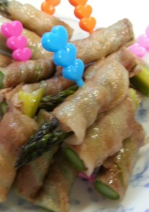 バラ肉で♪アスパラ巻き-レシピのメイン写真