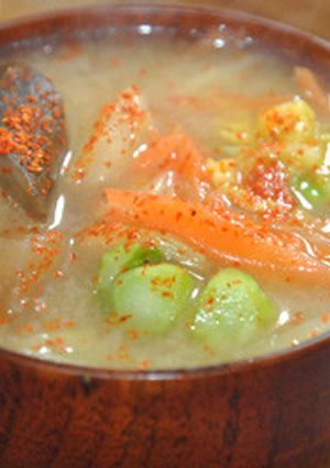 ☆煮物をプラスして作る白菜のお味噌汁☆-レシピのメイン写真