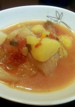 簡単！余り野菜でトマトスープ♪-レシピのメイン写真