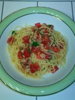 混ぜるだけ!のトマトの冷製パスタ-レシピのメイン写真
