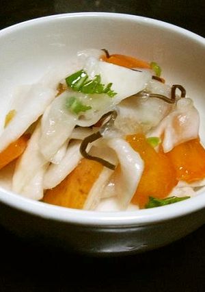 蕪と柿の即席漬け-レシピのメイン写真