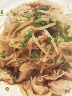 モヤシとシャブシャブバラ肉のカレー炒め-レシピのメイン写真