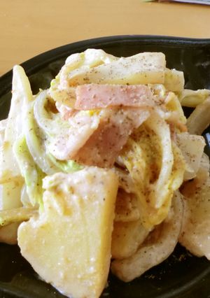 白菜とじゃがいもの味噌マヨサラダ☆-レシピのメイン写真