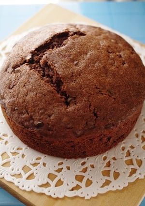 クリスマスに簡単ダブルチョコホールケーキ-レシピのメイン写真