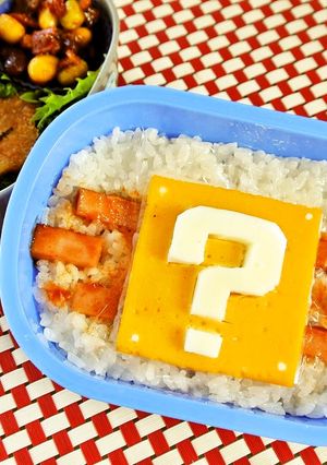 ホントにキノコが出てくるハテナブロック！-レシピのメイン写真