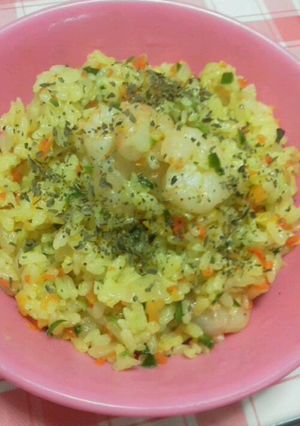 サフランライスのえびピラフ-レシピのメイン写真