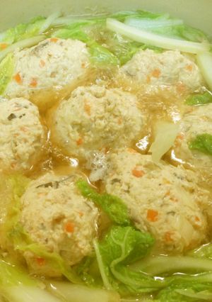 簡単鶏だんご鍋-レシピのメイン写真