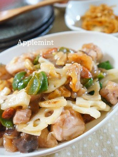 鶏肉と蓮根のカシューナッツ炒め-レシピのメイン写真