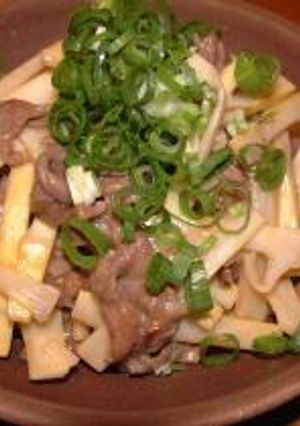 真竹と牛肉の炒め物-レシピのメイン写真