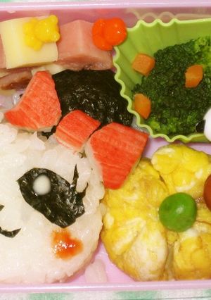 キャラ弁♪リボンパンダちゃん♡-レシピのメイン写真