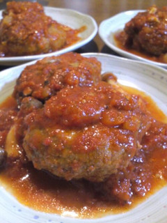 トマト煮込みハンバーグ-レシピのメイン写真