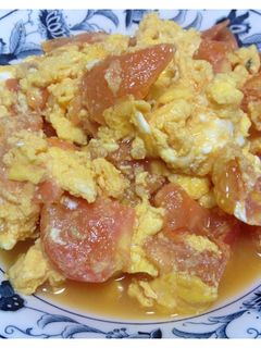 ふんわ~り トマトと卵炒め物-レシピのメイン写真