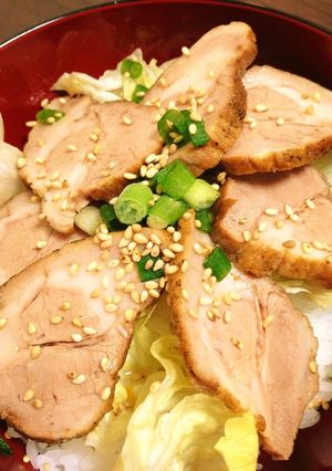 ふっくら♫焼豚丼-レシピのメイン写真