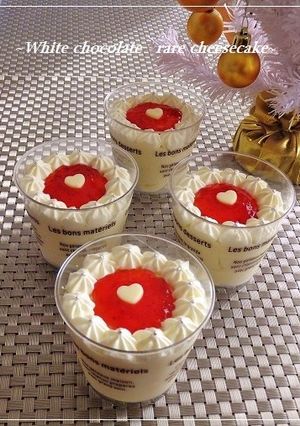 ♡濃厚♡ホワイトチョコのレアチーズケーキ-レシピのメイン写真
