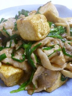 *豚肉と豆腐のニラ炒め*-レシピのメイン写真