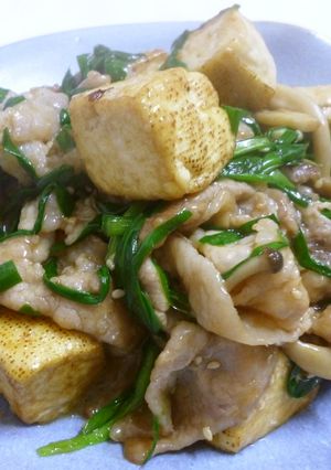 ＊豚肉と豆腐のニラ炒め＊-レシピのメイン写真