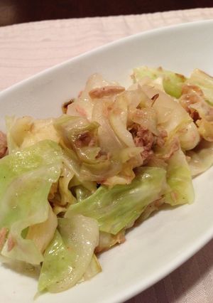 ご飯が進む！キャベツとツナ炒め-レシピのメイン写真