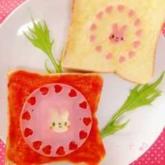 รูปของ かわいいトースト♪