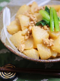 大根とひき肉の味噌炒め-レシピのメイン写真