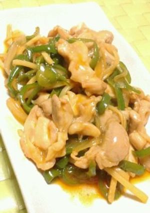 簡単おいしい鶏のチンジャオロース♪-レシピのメイン写真