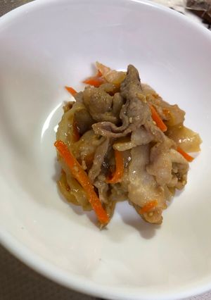 保育園メニュー*　豚肉の味噌炒め-レシピのメイン写真