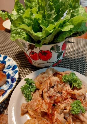 サンチュはスープカップに立てて-レシピのメイン写真