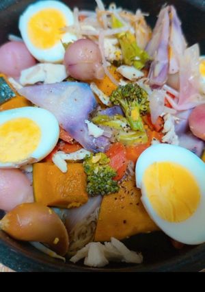 冷蔵庫の半端野菜の温野菜サラダ-レシピのメイン写真
