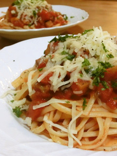 *茄子とモッツァレラのトマトパスタ*-レシピのメイン写真